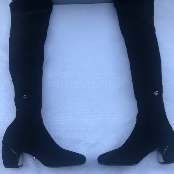 Authentic-Prada Camoscio Stretch Boots - Picture 2 of 8